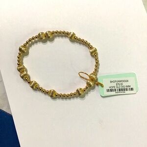 Enewton Hope Gold Dignity 6MM Beaded Bracelet NWT